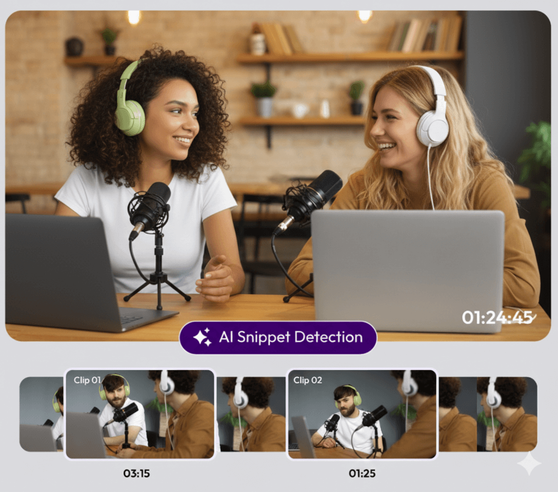 AI Podcast Content Repurposing
